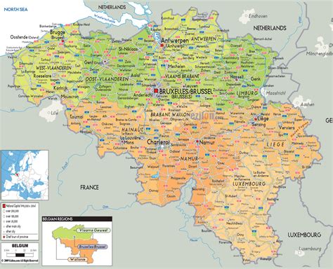 Maps of Belgium | Detailed map of Belgium in English | Tourist map of ...