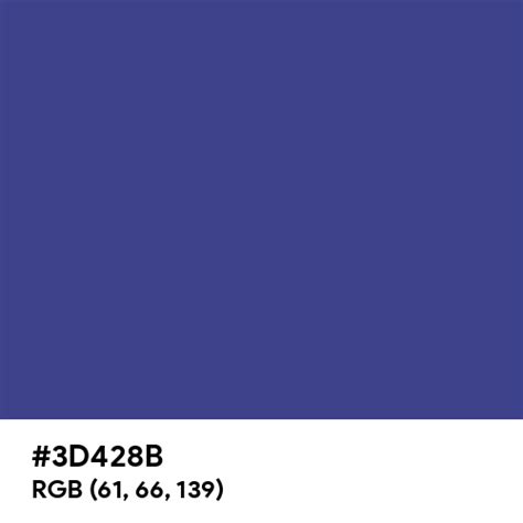 Royal Blue (Pantone) color hex code is #3D428B