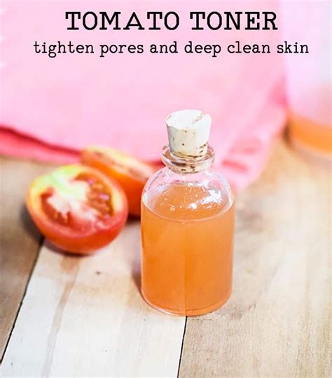 TOMATO TONER TO TIGHTEN AND DEEP CLEAN PORES | Deep clean skin, Toner for face, Deep clean pores