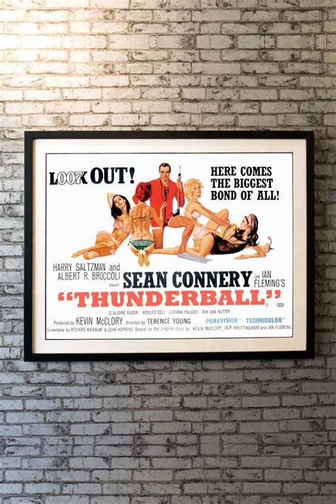 "Thunderball" Film Poster, 1965 For Sale at 1stDibs | thunderball film