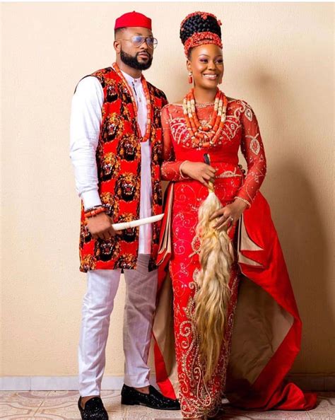 Igbo Traditional Wedding Outfits For Couple//Isi Agu Outfit | Etsy | Traditional wedding attire ...