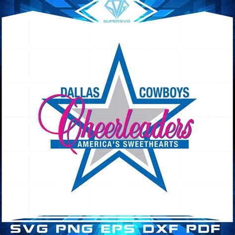 The Dallas Cowboys Cheerleaders Svg Graphic Designs Files