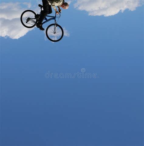 Flying Bicycle stock image. Image of flies, blue, bicycle - 88455629