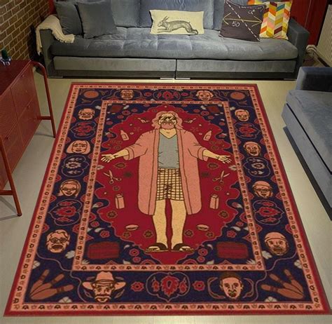 The Big Lebowski Rug The Dude Modern Rug Custom Door Mat | Etsy