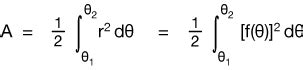 Area|polar functions