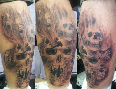 horror movie, zombies, skulls, ghosts Tattoo | Arthur Brockington ...