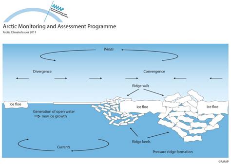 Sea-ice thickness - schematic illustration | AMAP