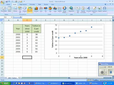 Linear Regression in Excel - YouTube