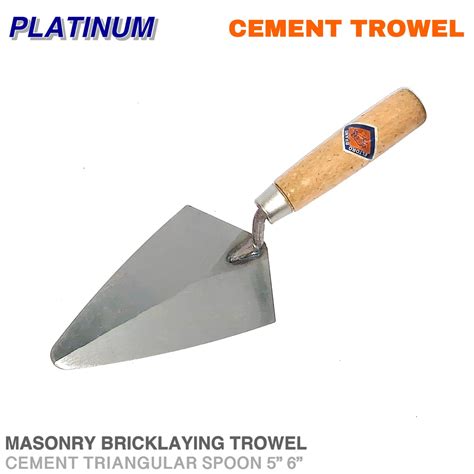 Masonry Bricklaying Triangular Trowel | 3x5 4x6 Cement Spoon | Kutsara Semento | Lazada PH