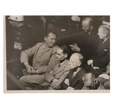 (Pressphoto) Nuremberg Trials – Hermann Goering + Rudolf Hess (4)