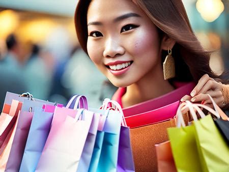 Shopping Spree: Woman's Hand Full Of Bags And Credit Card Image ...