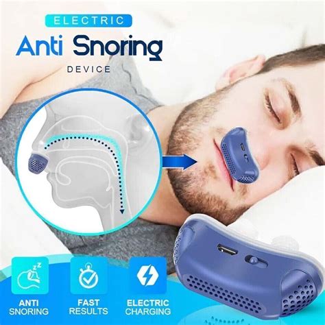 Anti Snoring Device Mini Electric CPAP Noise Sleep Apnea Stop Snore Ai