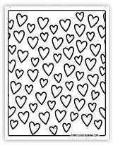 35 Heart Coloring Pages Free PDF Printables  Simply Love sketch template