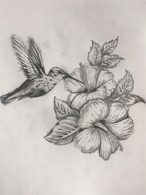 Hummingbird And Flower Tattoo Drawing 47++ Images Result | Koltelo