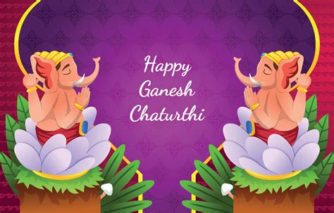 Ganesh Chaturthi Festival Background 3063828 Vector Art at Vecteezy