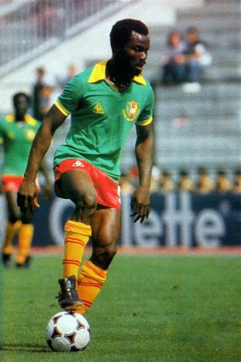 Roger Milla of Cameroon in action at the 1990 World Cup Finals. | Roger milla, Best football ...