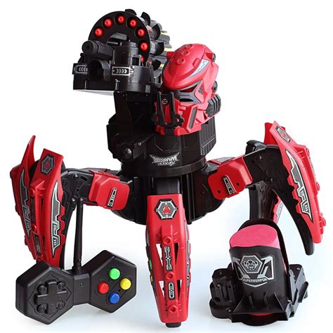 Battling Robot Spider Toy w Remote Control ~ Disc Firing Weapon ~ Kids RC Fun-in Action & Toy ...