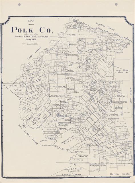 Map of Polk Co. - The Portal to Texas History