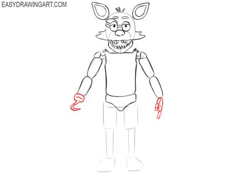 Fnaf Coloring Pages Foxy