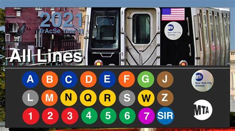 MTA New York City Subway ALL LINES! - YouTube