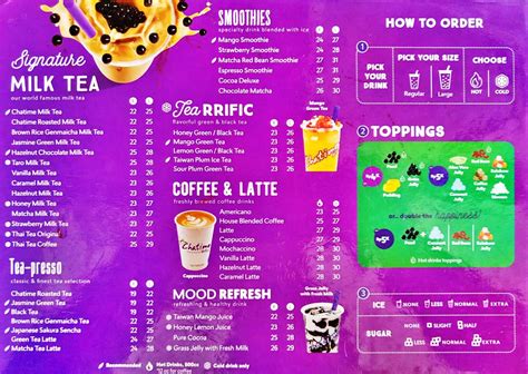 Chatime Menu, Menu for Chatime, Sudirman, Jakarta - Zomato Indonesia