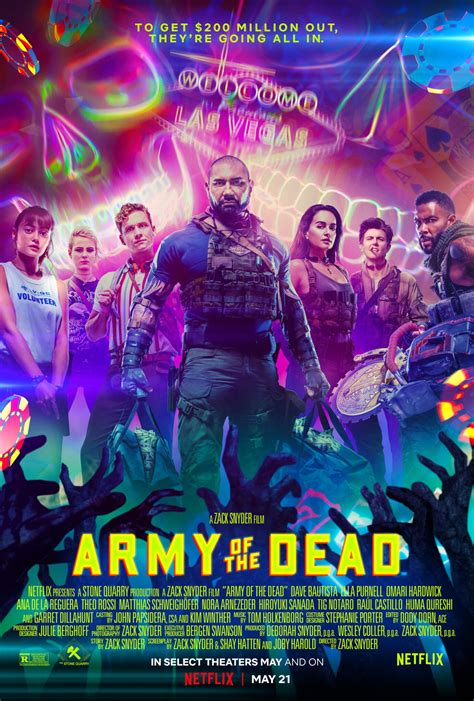 Army of the Dead: Zack Snyder divulga poster alternativo do seu filme de zumbis