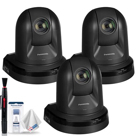 Panasonic AW-HE40HK PTZ Camera with HDMI Output (Black) + Triple Camera Bundle - Walmart.com