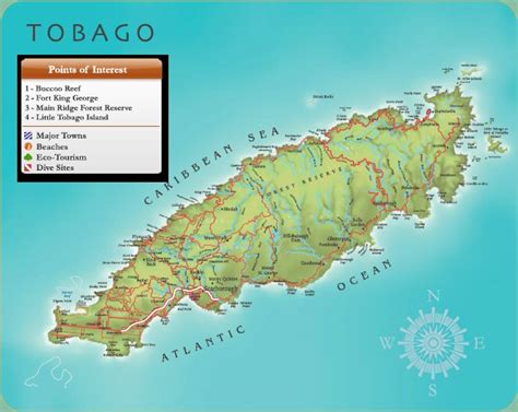 Abraham Tobago Realty - Map of Tobago