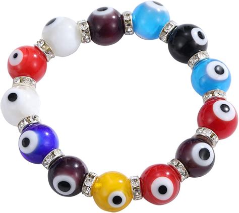 Turkish Evil Eye Bracelet Glass Turkish Eye Bead Bracelet for Women small beaded bracelets for ...