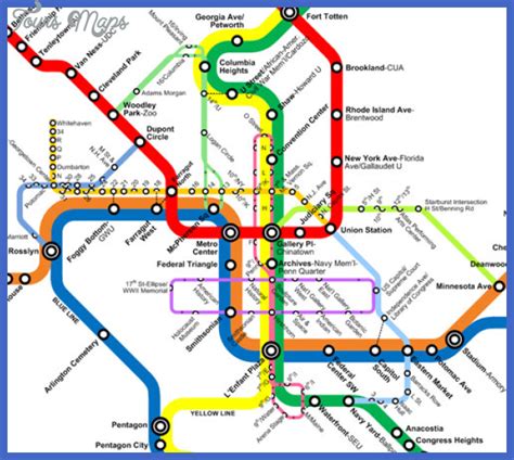 Washington Metro Map - ToursMaps.com