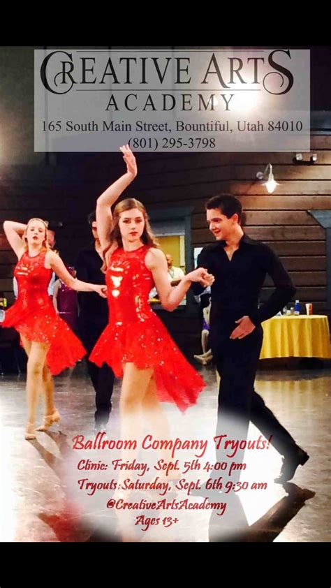 Creative Arts Academy Auditions - Utah Ballroom Utah Ballroom