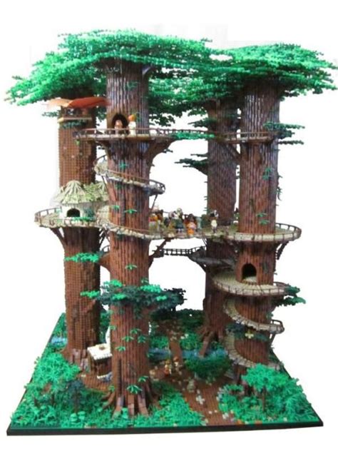 The Prairie Geek | This custom Lego Ewok village is an incredible...