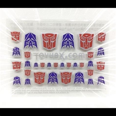 Jual Toyhax Reprolabels Transformers Autobots Decepticons Insignia Symbols | Shopee Indonesia