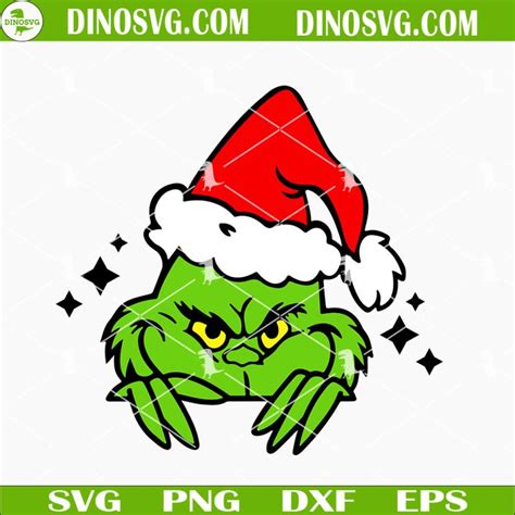 Grinch Face SVG, Grinch SVG, Grinch Funny SVG, Christmas SVG PNG DXF ...