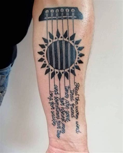 101 Awesome Guitar Tattoo Ideas You Need To See! | Guitar tattoo design, Guitar tattoo, Music ...