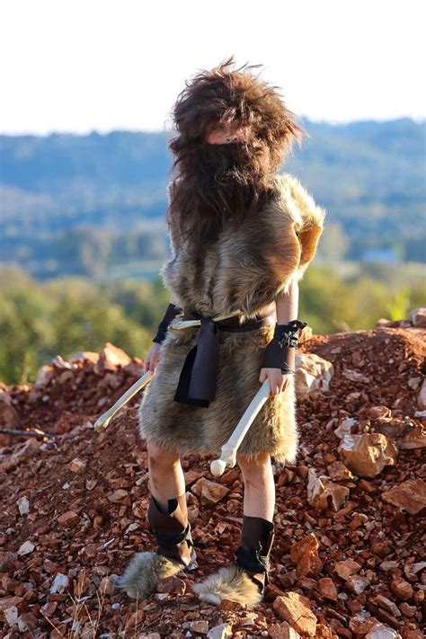 DIY kids caveman costume | Costume, Deguisement