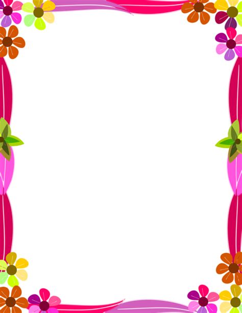 Rectangle flower frame clipart 32407288 PNG