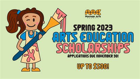 Spring 2023 Arts Education Scholarships Application Window Open through November! — Norman Arts ...