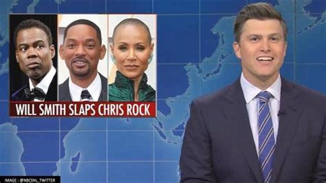 'Saturday Night Live': Colin Jost, Michael Che roast Will Smith for slapping Chris Rock ...