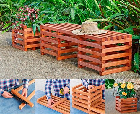 15 DIY Planter Bench Plans