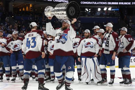 Colorado Avalanche Dent Stanley Cup Minutes After Winning NHL Title ...