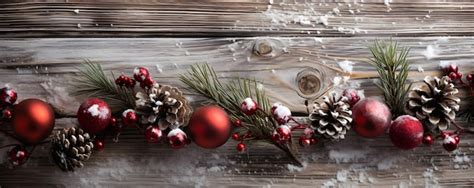 Premium AI Image | A Rustic Christmas Charm Sell Banner with Copy Space