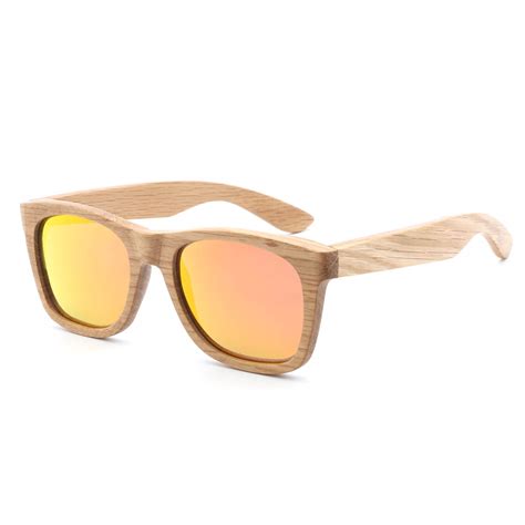 Handmade Wood Frame Sunglasses Polarized Lenses for Women Men D78