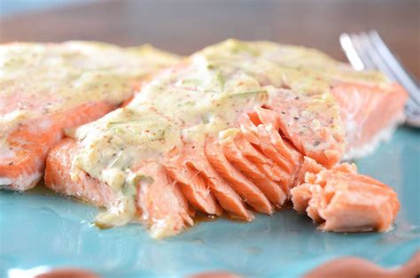 Salmon with Dijon Tarragon Sauce - Life's Ambrosia