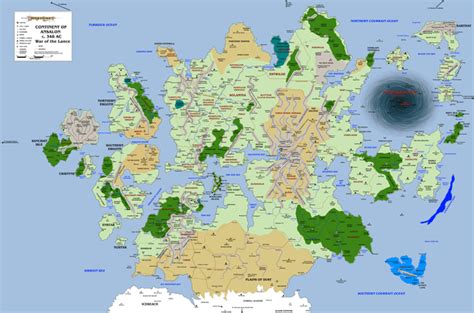 DragonLance - AD&D 2nd Edition - World Map of Krynn : r/dndmaps