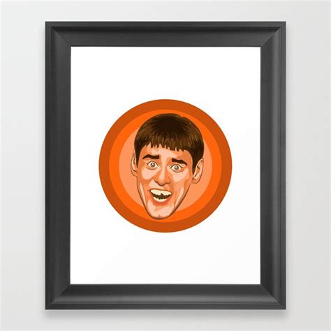 Jim Carrey (Lloyd Christmas) Framed Art Print by 13 Design | Society6