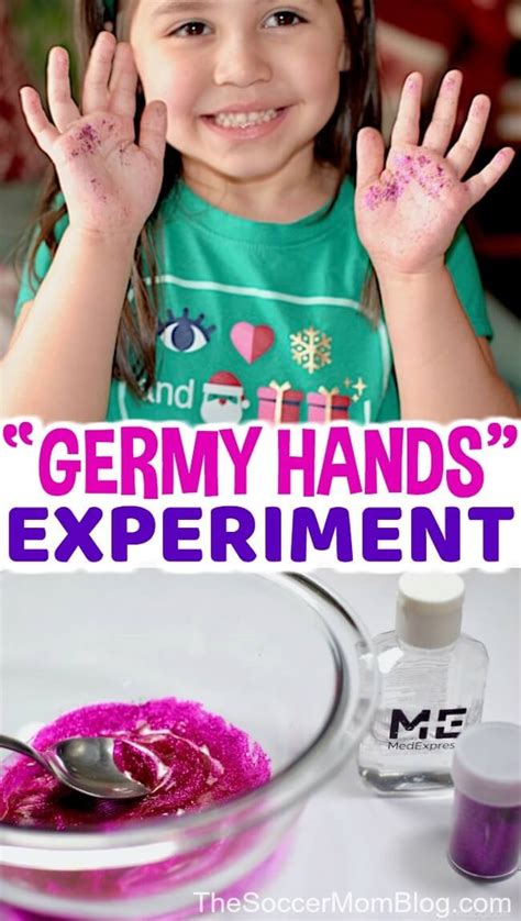 Glitter Germy Hands Experiment for Kids - The Soccer Mom Blog