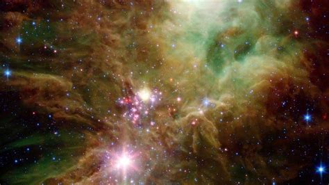 NASA photographs Christmas Tree star cluster