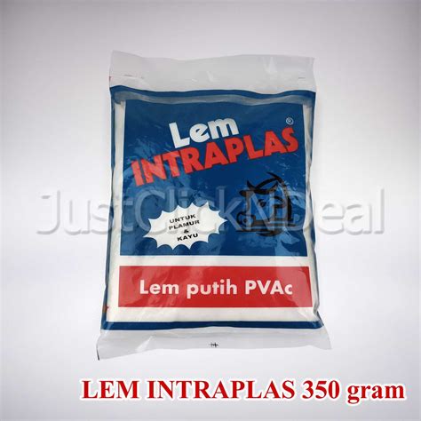 Jual Intraplas Lem Putih PVAc 350 gram Plamur Plamir Tembok Kayu