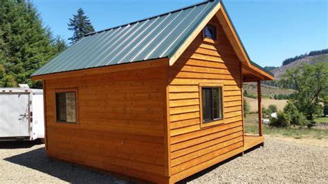 12×16 Cabin with 6′ Porch – Oregon TimberWerks